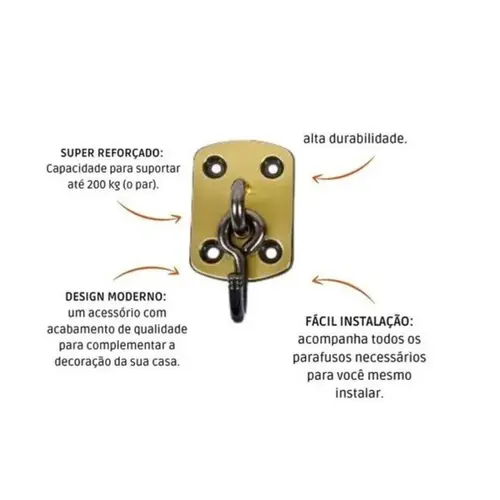 GANCHO P/ REDE UNITARIO FLO COLONIAL