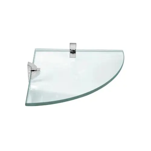 PRATELEIRA VIDRO RAIO 0,8x25x25cm SUP
