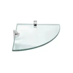 PRATELEIRA VIDRO RAIO 0,8x25x25cm SUP