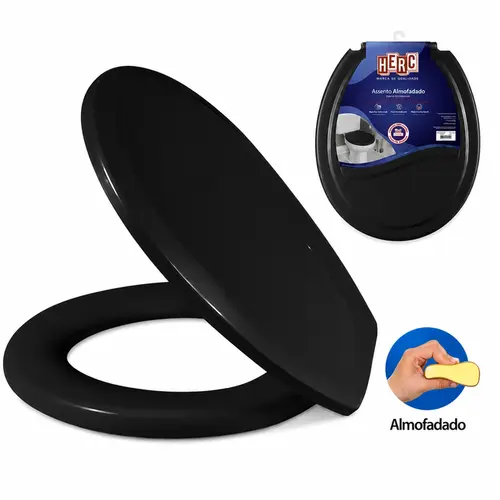 ASSENTO SANITÁRIO ALMOFADADO OVAL