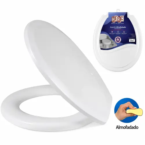 ASSENTO SANITÁRIO ALMOFADADO OVAL