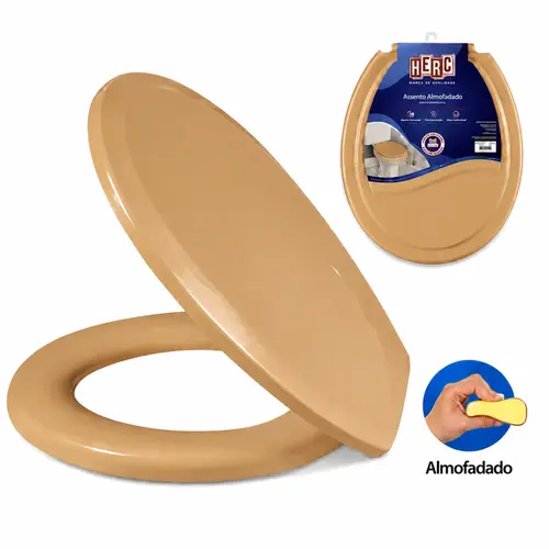 ASSENTO SANITÁRIO ALMOFADADO OVAL