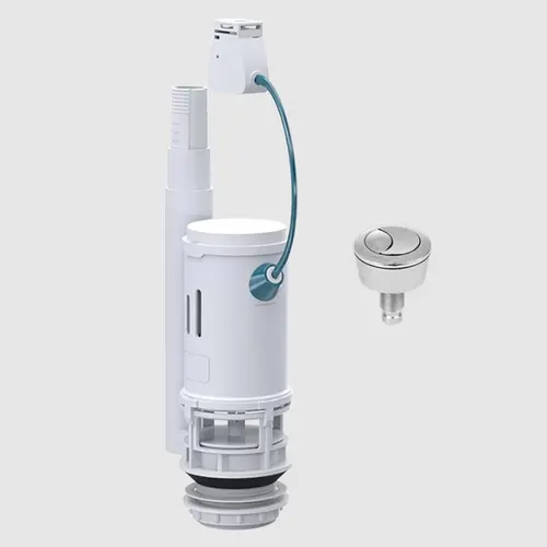 REPARO MECANISMO SAIDA DUAL FLUSH C/ACIONADOR CABO P/ CAIXA ACOPLADA PRIM
