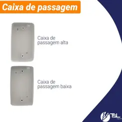CAIXA 4X2 DE PASSAGEM ALTA