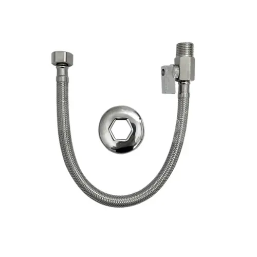REGISTRO COM ENGATE FLEXIVEL TRANCADO INOX