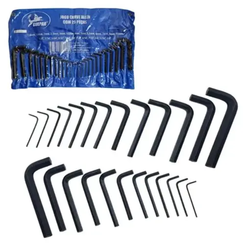 JOGO CHAVE ALLEN C/ 25 PCS