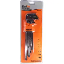 JOGO CHAVES 8PCS TORXS AC C/ GUIA