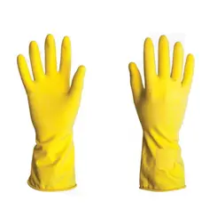 LUVA DE MAO LATEX AMARELA