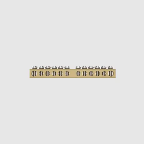 BARRAMENTO NEUTRO 2 FUROS 6 MM  10 FUROS 5 MM