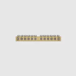 BARRAMENTO NEUTRO 2 FUROS 6 MM  10 FUROS 5 MM