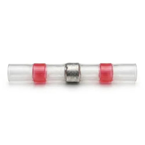 CONECTOR DE EMENDA TERMO RETRATIL ESTANHO CENTRAL ANEL VERMELHO 5 UNDS