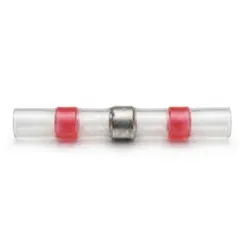 CONECTOR DE EMENDA TERMO RETRATIL ESTANHO CENTRAL ANEL VERMELHO 5 UNDS