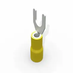 TERMINAL GARFO M5 NYLON PRE ISOLADO (5 UNDS)
